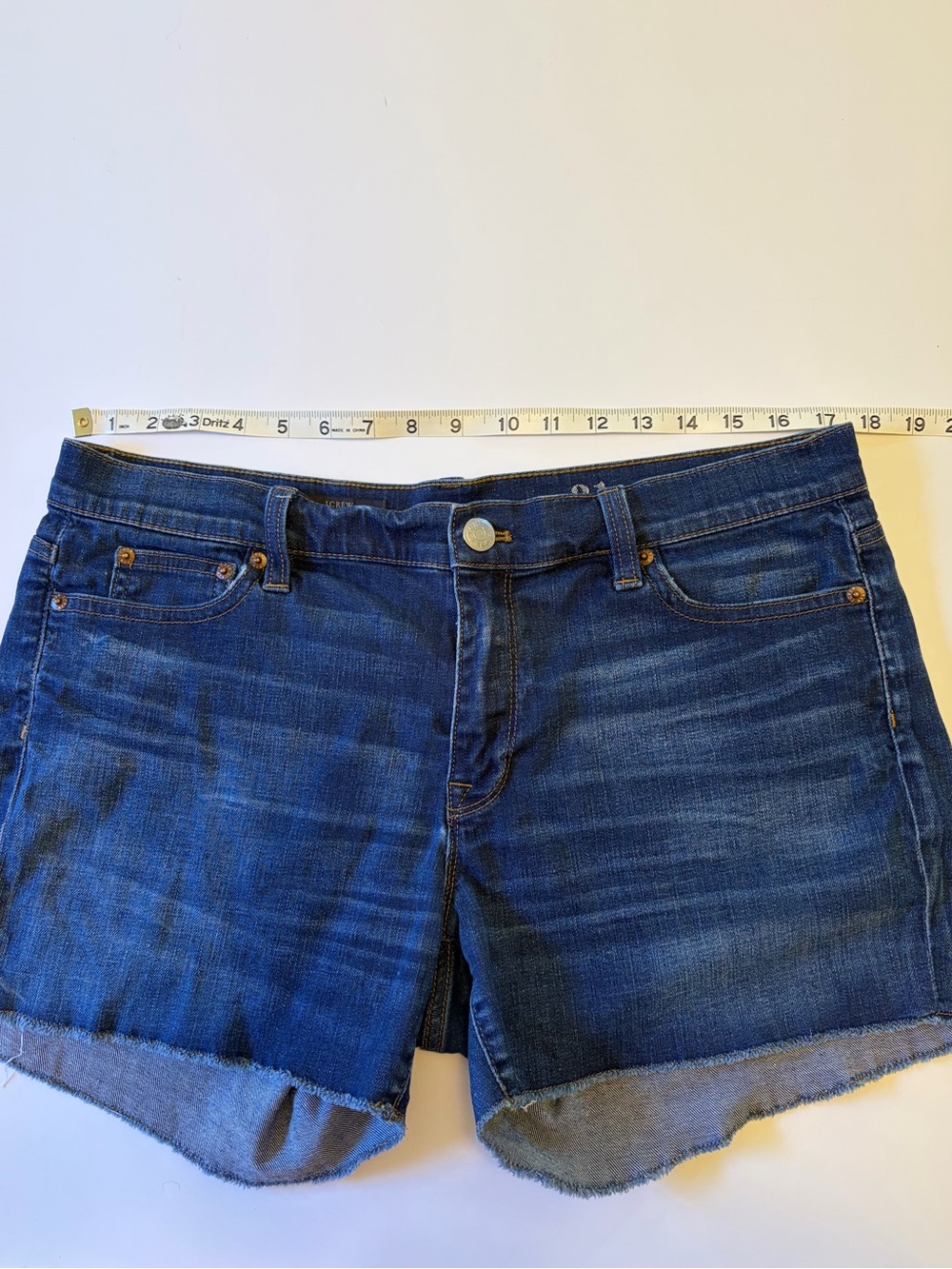 J. Crew Indigo Denim Cut Off Shorts 31 - Picture 3 of 7